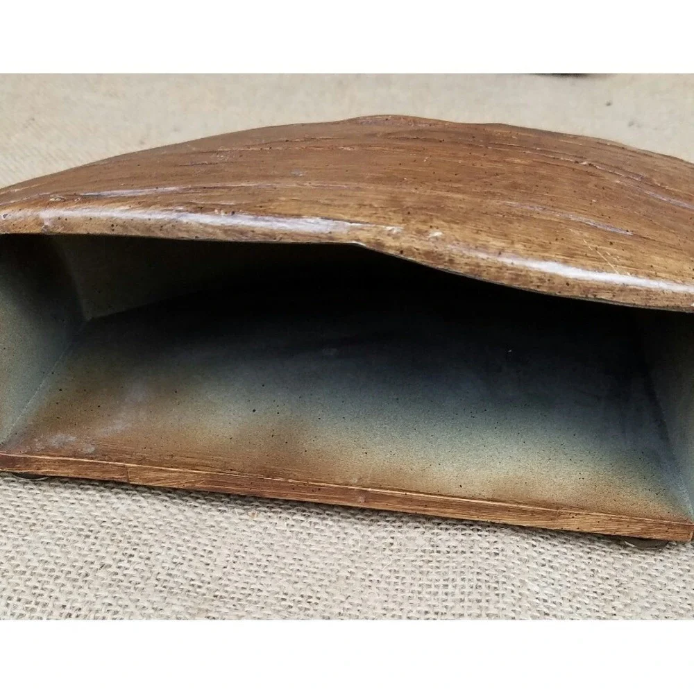 Vtg Syroco duck wall pocket letter holder decor‎ wall planter 1961 hunting hut